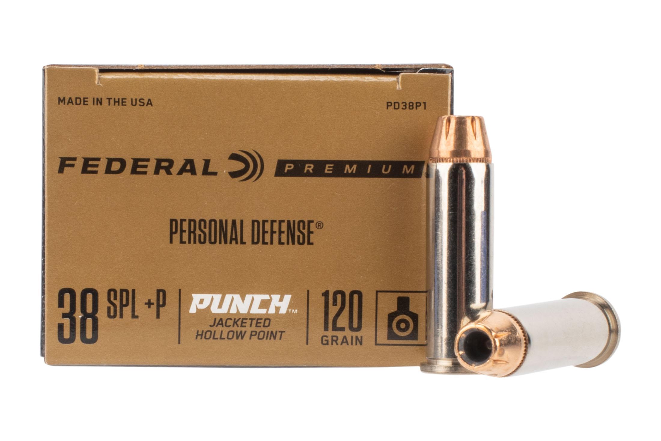 pom38 Premium 38 Special +P Ammo For Sale - 120 Grain JHP